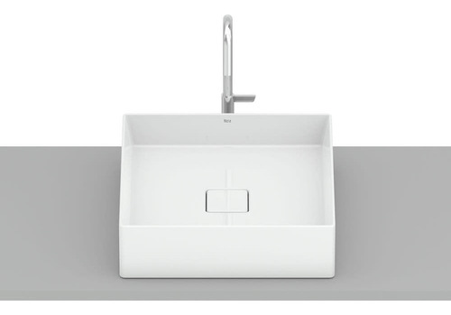 Cuba De Apoio 40cm Quadrada Roca T5 Terra Branco A32787y000