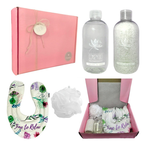 Set Kit Caja Regalo Mujer Spa Jazmín Zen Aroma N20 Feliz Día