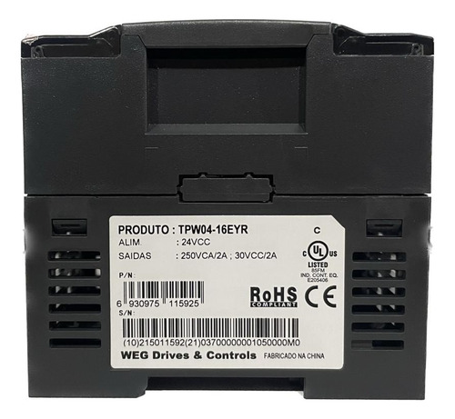 Expansão Clp Weg Tpw04-16eyr 16 Saídas Digitais A Relé (2a)