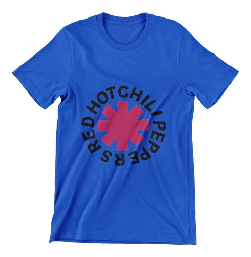 Polera Unisex Red Hot Chili Peppers Logo Algodon Estampado