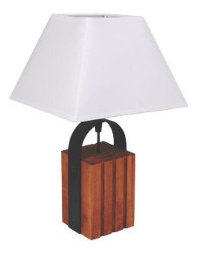 Lampara Portátil Veladora Mesa Living Dormitorio Madera T&h