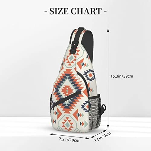 Nisenasu Mochila Bandolera Con Diseño De Patrón Étnico Con