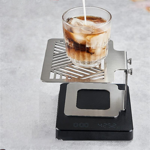 Báscula De Café Ajustable Profesional Para Máquina Negro