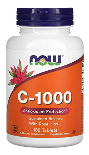 Now Foods Vitamina C-1000 Liberación Sostenida - 100 Tabletas