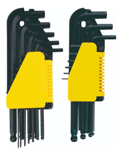 Imagen 2 de 7 de Llave Allen Stanley 69-258 Mm Y Pulgadas 21pzs
