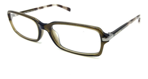 Lente Óptico Prada Vpr04n-a Rectangle Brown Grey Havana 55mm