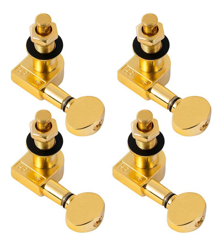 Clavijas De Afinación De 4 Piezas Cerradas, 2 Derechas Y 2