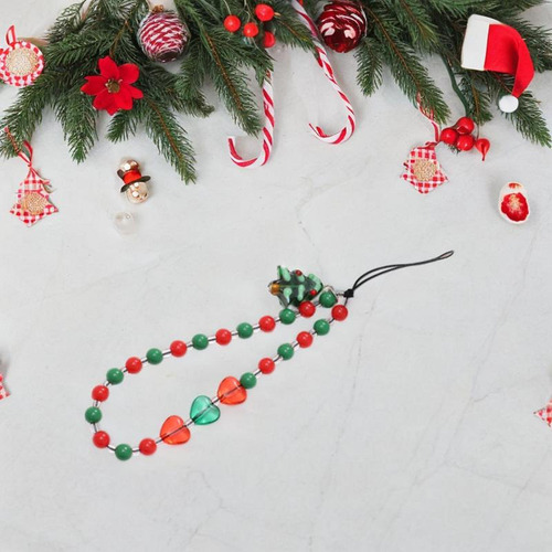 Abalorios Para Teléfono Con Corazón De Árbol De Navidad