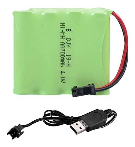 Bateria Recargable 4.8v 700mah Para Coche De Control Remoto
