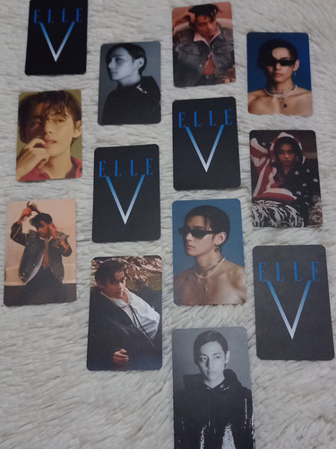 Bts - Set De 9 Photocard - Elle X V (taehyung) 2ra Parte