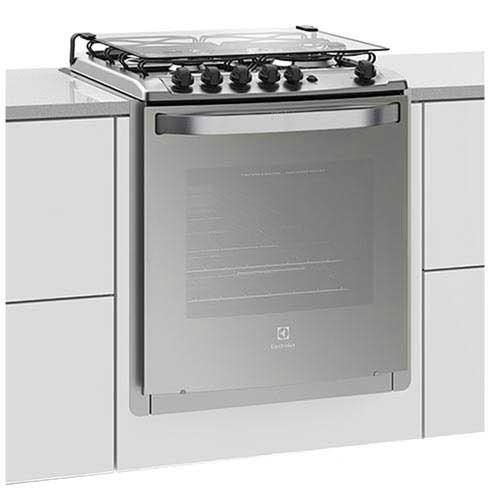 Fogão De Embutir Electrolux Com 04 Bocas Prata - 56eax