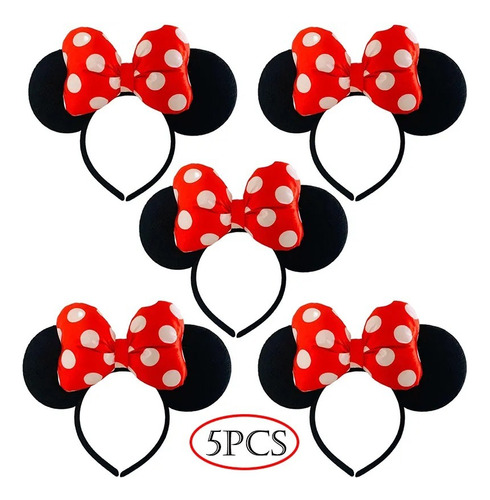 Set De 5 Orejas De Minnie Mickey Diseños