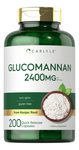 Supplement Carlyle Glucomannan Capsules 200 Count