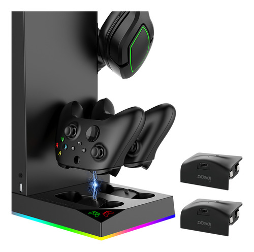Base De Enfriamiento Xbox Series X Con Soporte Para 2 Mandos