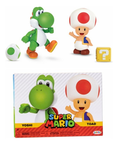 Figuras Súper Mario Bros Yoshi Y Toda Original 