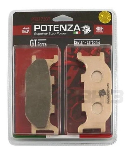 Pastilha Freio Potenza Kevlar-carbono Kit 2 Pares Ptz172gt