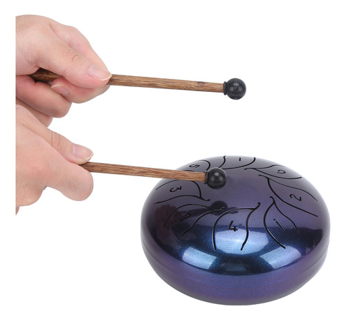 Handpan Tongue Drum Metal Pan Tank De 5.5 Pulgadas Para Perc