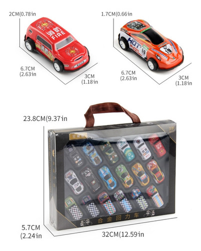 Set De 36 Cajas De Regalo Para Coches De Aleación Para Niños
