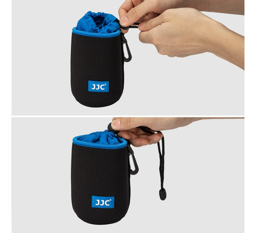 Jjc Funda De Neopreno Con Cordón Para Lente De Cámara, Bo. Color Negro