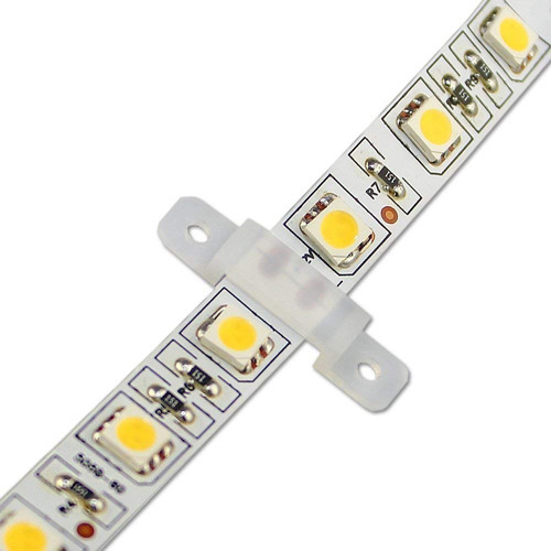 Fixador Fita Led 10mm Silicone - 20 Unidades