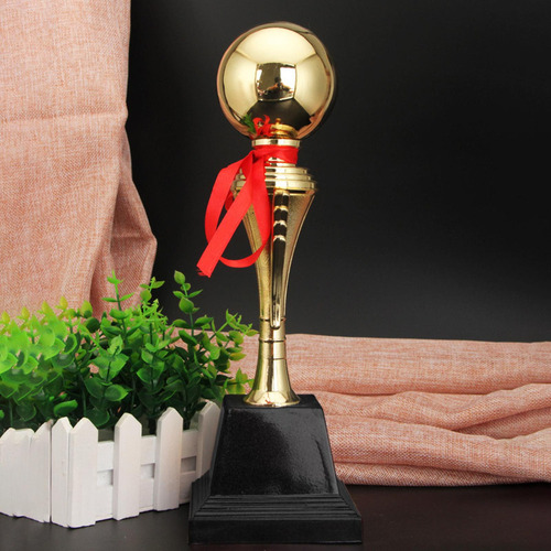 Trofeo Esférico Balón De Oro Fútbol Grande Mejor 39cm