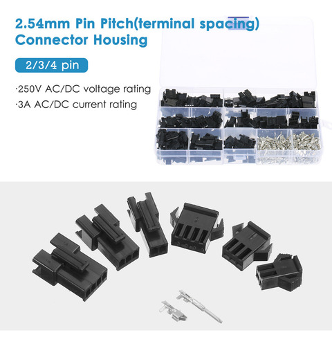Conector Dupont De 2 Pines, Surtido De 3 Pines, Hembra Y Jst