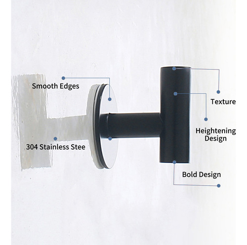 Soporte Para Toallas De Acero Inoxidable Montado En La Pared