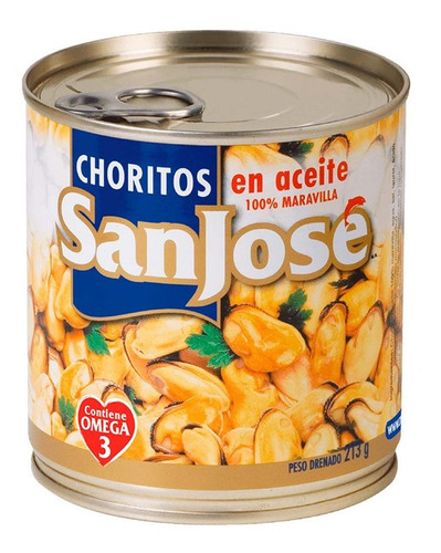 Choritos San Jose 425gr En Aceite(6 Unidad)super