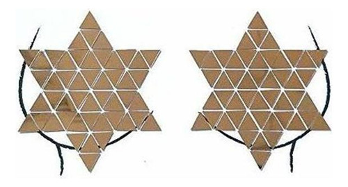 Tatuaje Temporale - Gold Star-shaped Mirror Body Jewels 