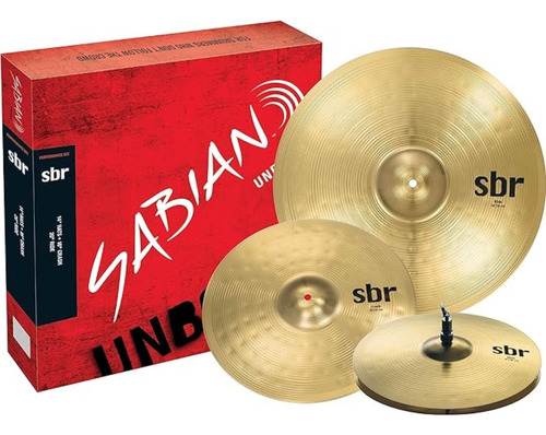 Sabian Sbr Performance Pack Con Gorro 14inch 16inch Crash Y