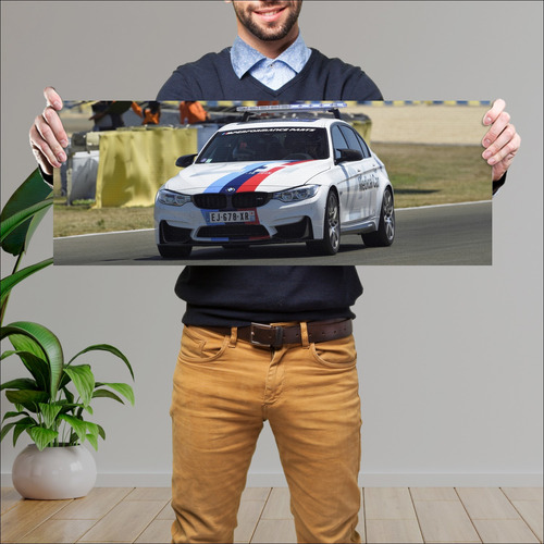 Cuadro 30x80cm Auto 2017 Bmw M3 24h Le Mans Medi 145