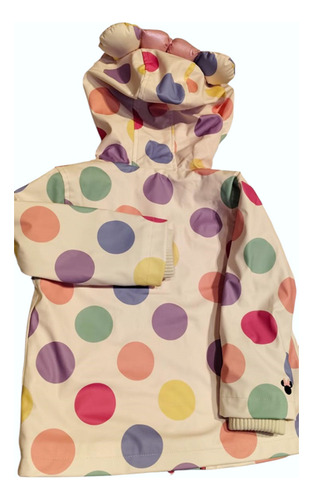 Chamarra Impermeable Para Bebé Niña Minnie Mouse Disney