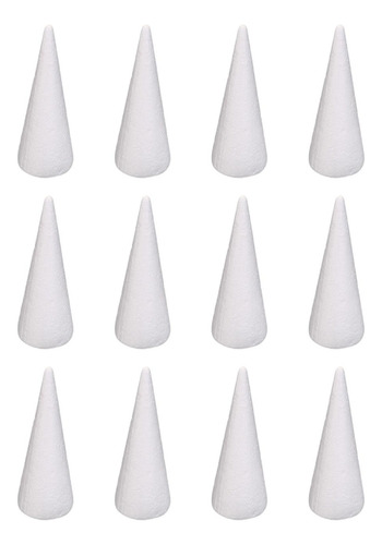 12 Uds. Conos De Espuma Para Manualidades, Conos De 9,8 Cm