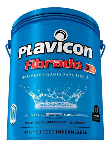 Plavicon Fibrado Impermeabilizante Para Techos 20 Kg Abridor