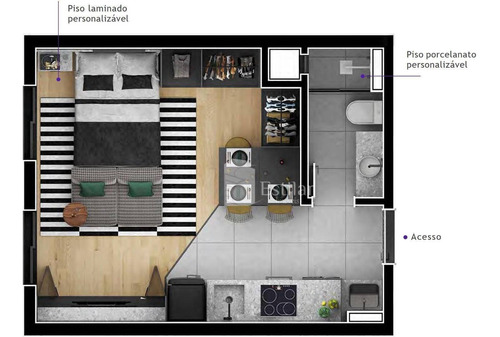 Imagem 20 de 25 de Apartamento 02 Quartos No Ecoville, Curitiba - Ap2942