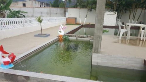 Imagem 10 de 20 de Chácara Em Condomínio Na Praia De Peruíbe/sp Com Piscina, Tanque De Peixes