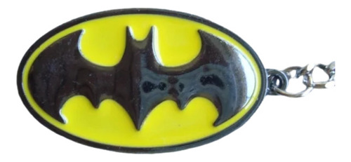 Chaveiro Emblema Batman Logo Amarelo Coleção