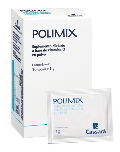 Probiótico Polimix Prebiótico 7 Cepas Prebióticas 16 Sobres