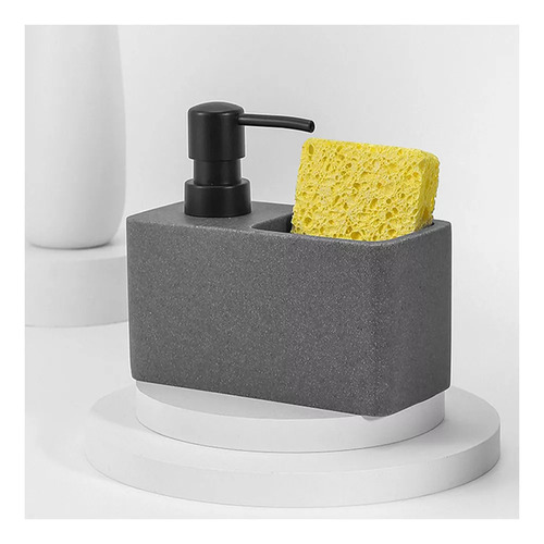 Dispensador De Jabón Para Fregadero De Cocina Con Caja Gris