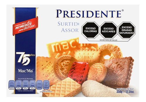 Macma Galletas Surtido Presidente 350 Gr