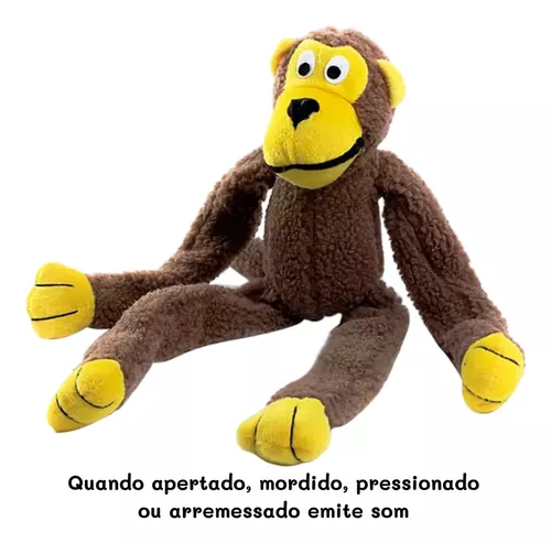 Brinquedo Macaco Marrom Chalesco para Cães