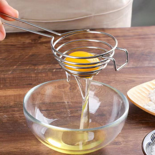 Separador De Huevos En L, Acero Inoxidable, Yema De Huevo Bl