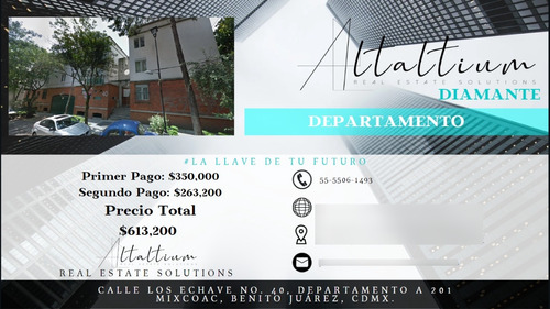 Departamento En Venta, Mixcoac Benito Juárez, En Remate....!!