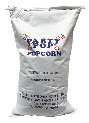 Maíz Palomero Mariposa Grande Partypop Popcorn Bulto 20 Kg