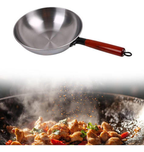Pan Con Frees De Hierro Wok Multifuncional Sin Tapa Hecho De