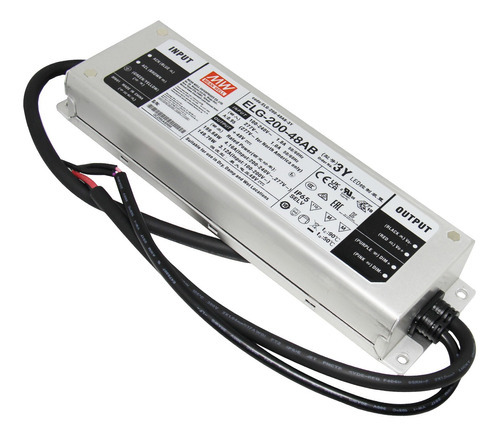 Driver Premium P/ Led Mean Well 200w 48v ELG-200-48ab-3y