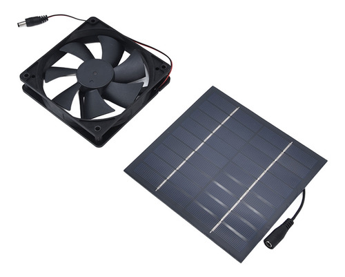 Ventilador De Escape Con Energía Solar 10w Dual S Kit De Pan