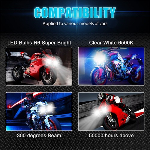 Para Suzuki Eiger 400 4x4 Automático 02-07 Moto H6 Led Focos