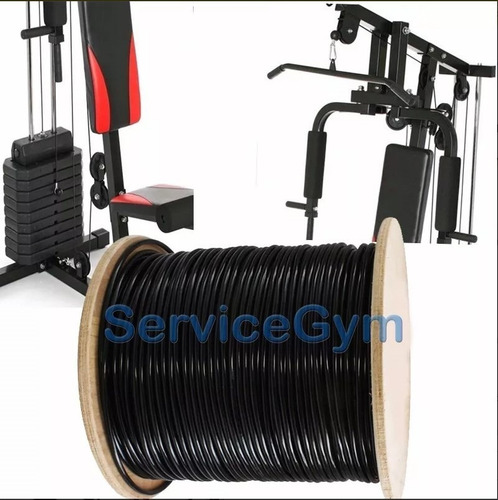 Cable Acero Forrado 15m De 6mm Gimnasio Servicegym