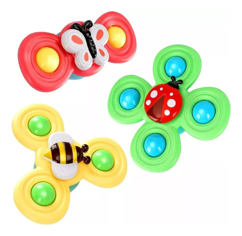 Pack 3 Spinner Jueguete Giratorio Para Bebes